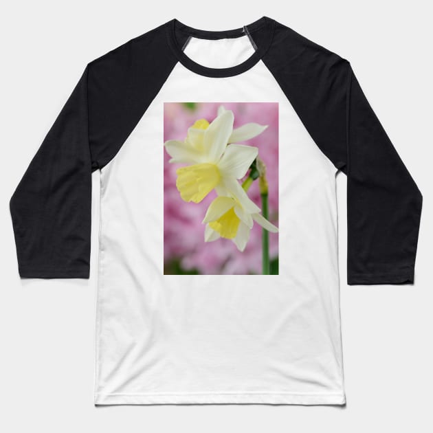 Narcissus  'Sailboat'   AGM    Division 7 Jonquilla  Daffodil Baseball T-Shirt by chrisburrows